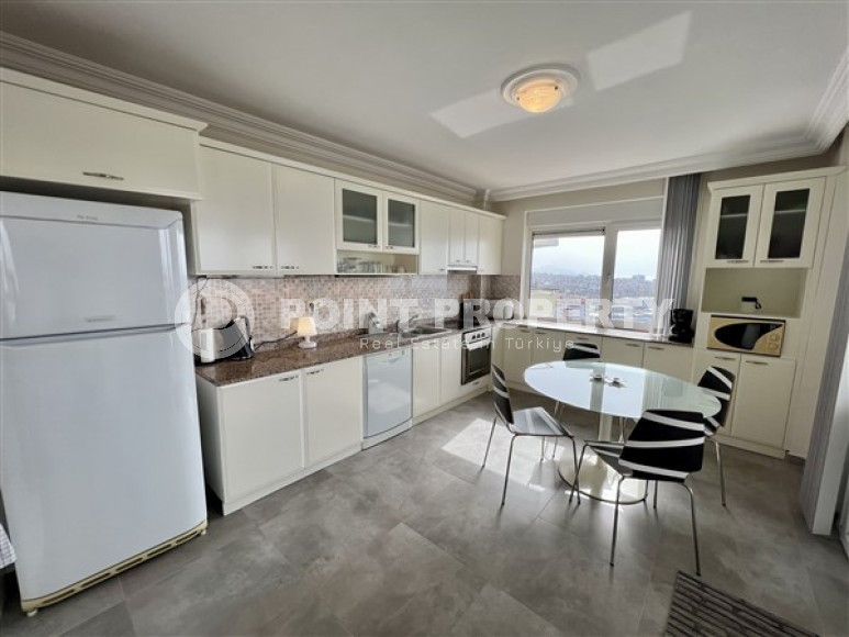 Апартаменты 2+1 с шикарным видом на море и крепость, Джикджилли, Аланья-id-3134-фото-6