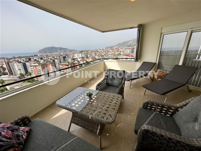 Апартаменты 2+1 с шикарным видом на море и крепость, Джикджилли, Аланья-id-3134-фото-9