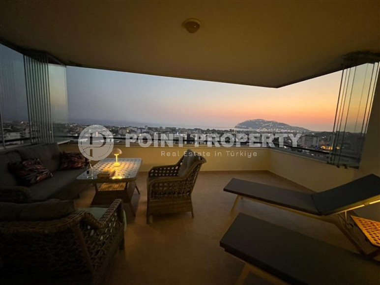 Апартаменты 2+1 с шикарным видом на море и крепость, Джикджилли, Аланья-id-3134-фото-23