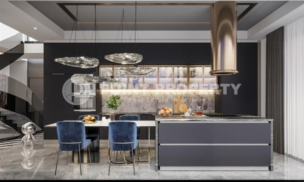 Продаются две люксовые виллы 4+2, с площадью 400 - 450 м2, центр Аланьи, Бекташ-id-3137-фото-9