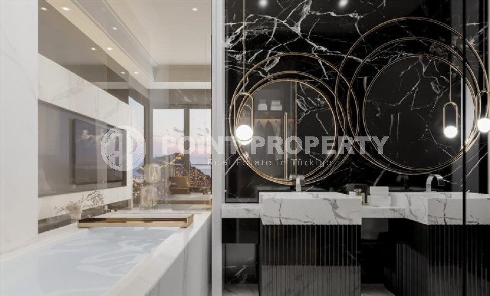 Продаются две люксовые виллы 4+2, с площадью 400 - 450 м2, центр Аланьи, Бекташ-id-3137-фото-14