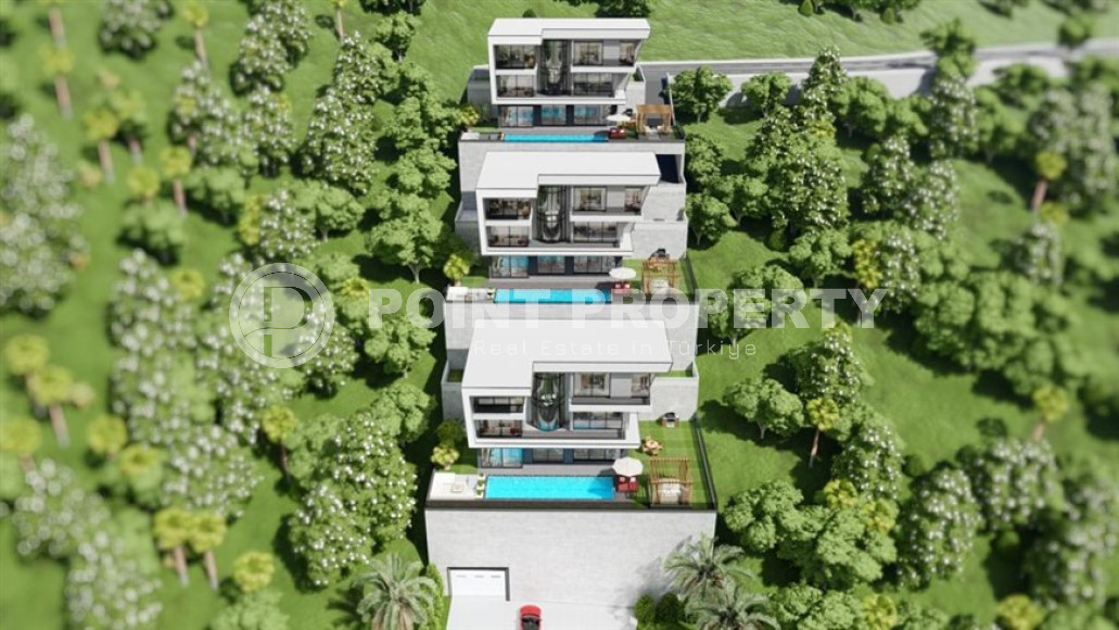 Продаются две люксовые виллы 4+2, с площадью 400 - 450 м2, центр Аланьи, Бекташ-id-3137-фото-22