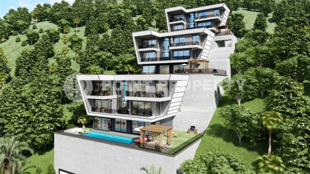 Продаются две люксовые виллы 4+2, с площадью 400 - 450 м2, центр Аланьи, Бекташ-id-3137-фото-23