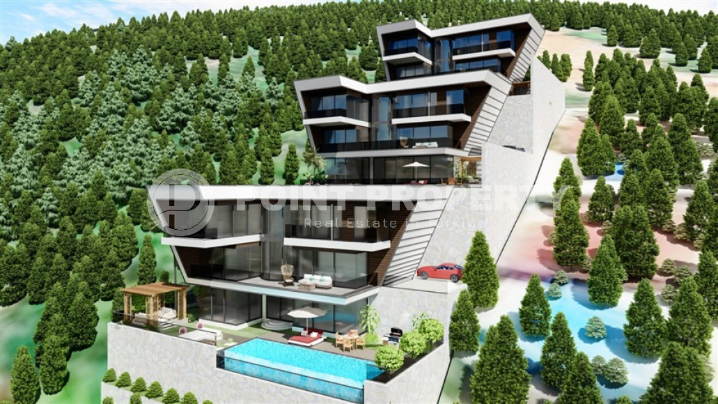 Продаются две люксовые виллы 4+2, с площадью 400 - 450 м2, центр Аланьи, Бекташ-id-3137-фото-26