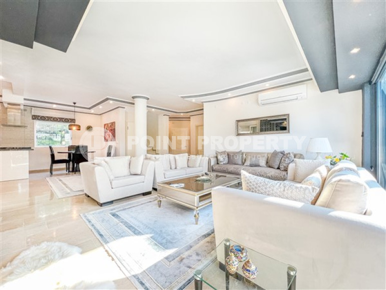 Элегантная вилла 3+1 с большим балконом и собственным участком 400 м², Каргыджак, Аланья-id-3142-фото-2