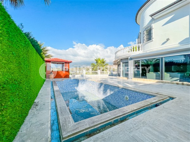 Элегантная вилла 3+1 с большим балконом и собственным участком 400 м², Каргыджак, Аланья-id-3142-фото-21