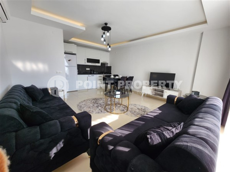 Двухкомнатная квартира площадью 80 м² на 9 этаже комплекса в 400 метрах от моря, Махмутлар, Аланья-id-3143-фото-4