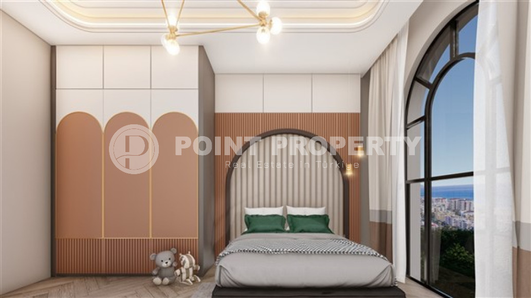 Двухкомнатная квартира 1+1 в новом доме в Чиплаклы, верхняя Оба, Аланья-id-3147-фото-7