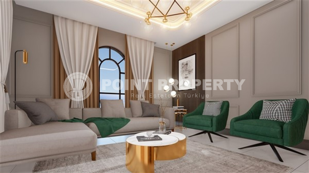 Двухкомнатная квартира 1+1 в новом доме в Чиплаклы, верхняя Оба, Аланья-id-3147-фото-11