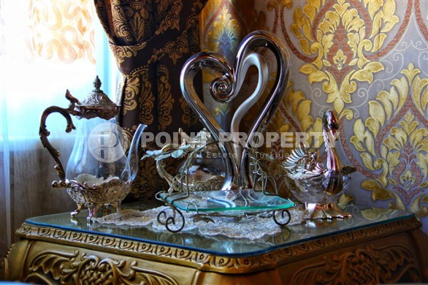 Трёхкомнатная квартира 120 м² с ремонтом в турецком стиле и отдельной кухней, рядом с пляжем Клеопатры, район пещеры Дамлаташ, Аланья-id-3148-фото-7