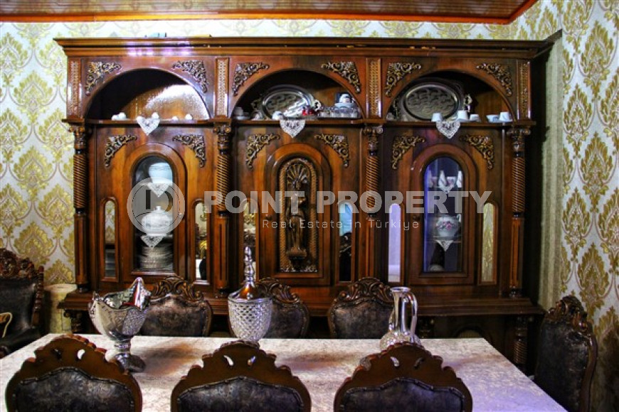 Трёхкомнатная квартира 120 м² с ремонтом в турецком стиле и отдельной кухней, рядом с пляжем Клеопатры, район пещеры Дамлаташ, Аланья-id-3148-фото-10