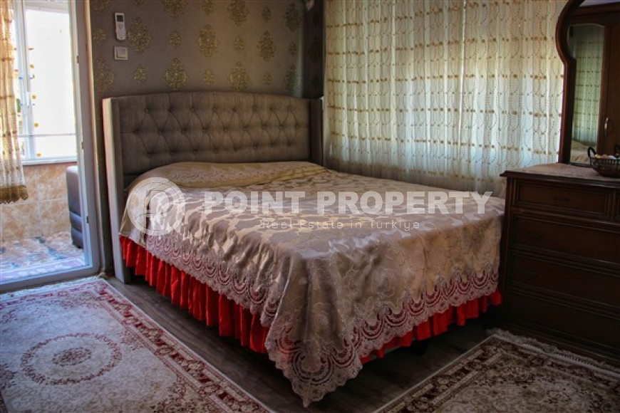 Трёхкомнатная квартира 120 м² с ремонтом в турецком стиле и отдельной кухней, рядом с пляжем Клеопатры, район пещеры Дамлаташ, Аланья-id-3148-фото-16