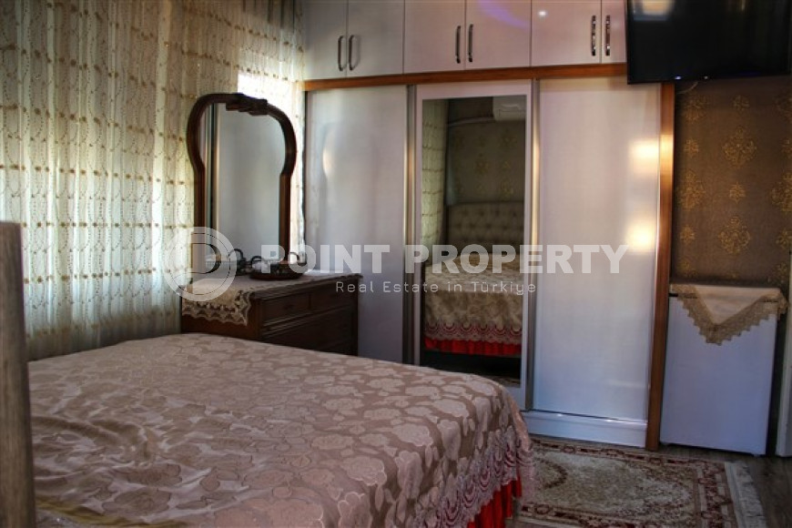 Трёхкомнатная квартира 120 м² с ремонтом в турецком стиле и отдельной кухней, рядом с пляжем Клеопатры, район пещеры Дамлаташ, Аланья-id-3148-фото-17