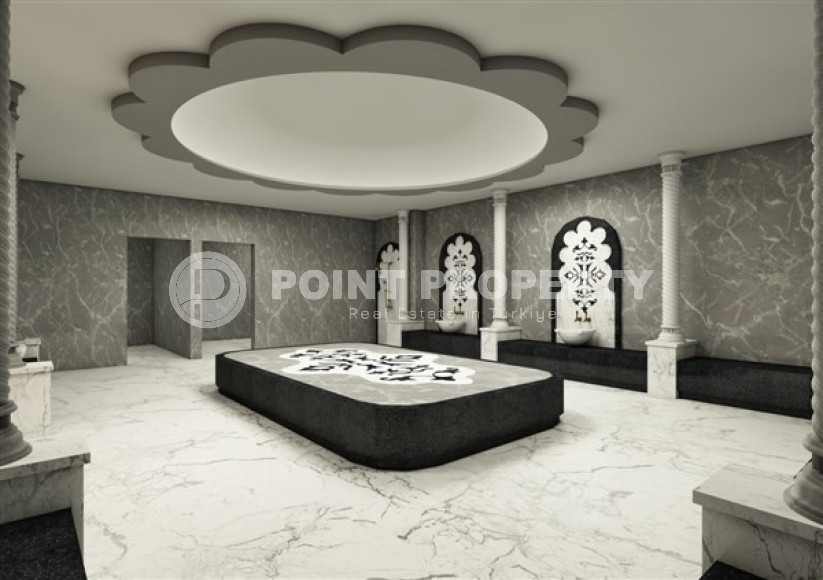 Светлая квартира 2+1 в комплексе 2021 года, район Каргыджак, Аланья-id-3151-фото-25