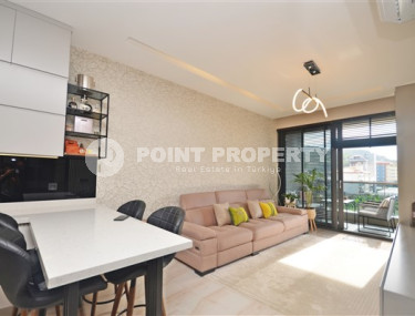 Роскошные двухкомнатные апартаменты в районе Каргыджак, Аланья, на первой береговой линии-id-3155-фото-2