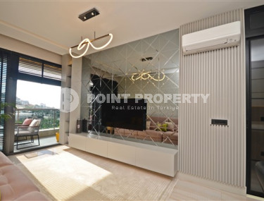 Роскошные двухкомнатные апартаменты в районе Каргыджак, Аланья, на первой береговой линии-id-3155-фото-5