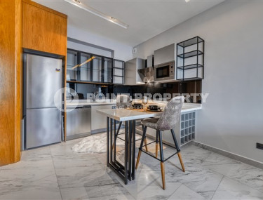 Уютные меблированные апартаменты 1+1 на первой береговой линии, Каргыджак, Аланья-id-3158-фото-4