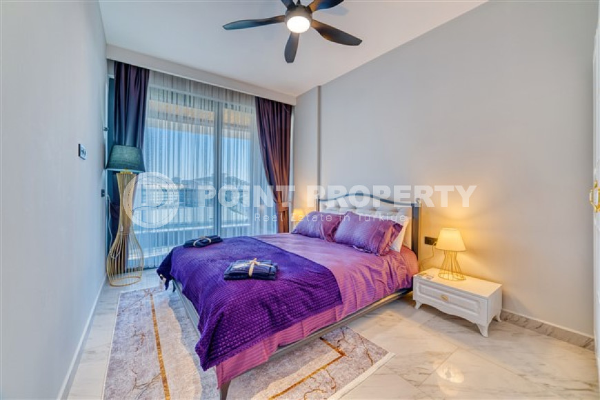 Уютные меблированные апартаменты 1+1 на первой береговой линии, Каргыджак, Аланья-id-3158-фото-11