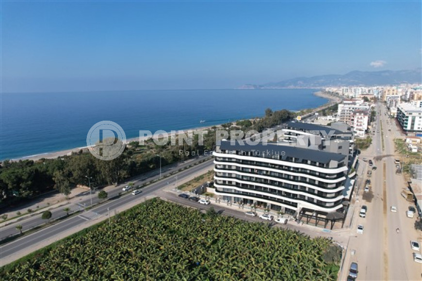 Уютные меблированные апартаменты 1+1 на первой береговой линии, Каргыджак, Аланья-id-3158-фото-14