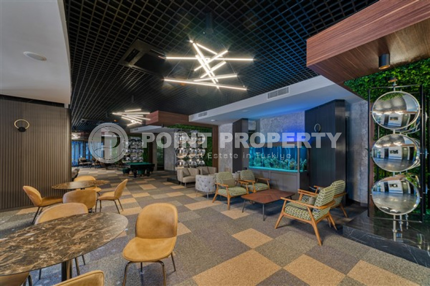 Уютные меблированные апартаменты 1+1 на первой береговой линии, Каргыджак, Аланья-id-3158-фото-17