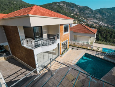 Современная дуплексная вилла 230 м2, центр Аланьи, район Тепе, с бассейном и системой охраны-id-3164-фото-2