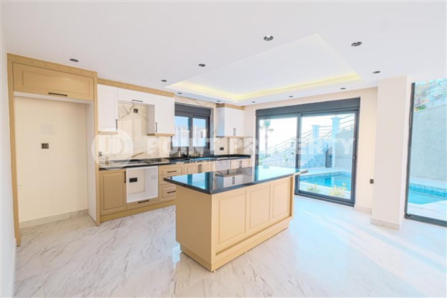 Современная дуплексная вилла 230 м2, центр Аланьи, район Тепе, с бассейном и системой охраны-id-3164-фото-8