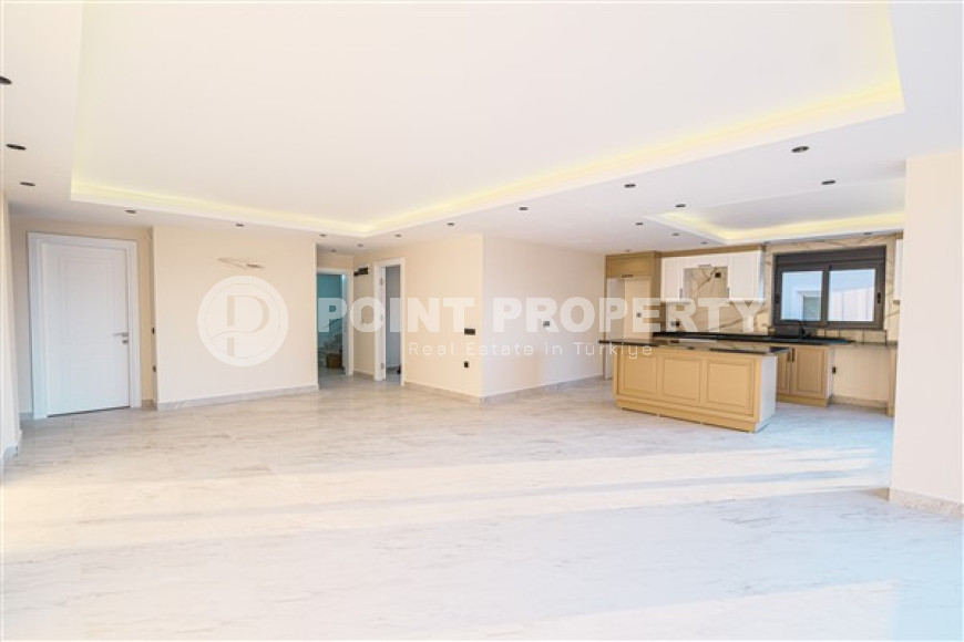 Современная дуплексная вилла 230 м2, центр Аланьи, район Тепе, с бассейном и системой охраны-id-3164-фото-9