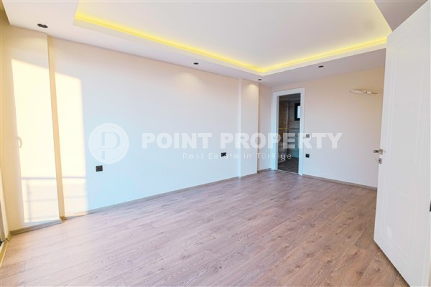 Современная дуплексная вилла 230 м2, центр Аланьи, район Тепе, с бассейном и системой охраны-id-3164-фото-10