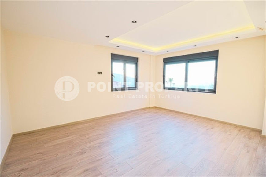 Современная дуплексная вилла 230 м2, центр Аланьи, район Тепе, с бассейном и системой охраны-id-3164-фото-13