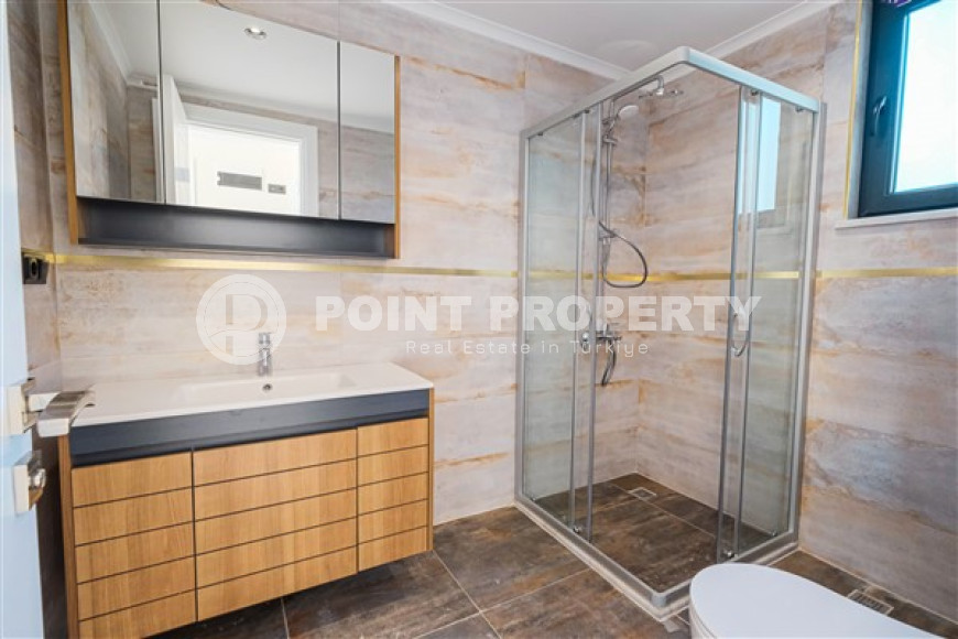 Современная дуплексная вилла 230 м2, центр Аланьи, район Тепе, с бассейном и системой охраны-id-3164-фото-14