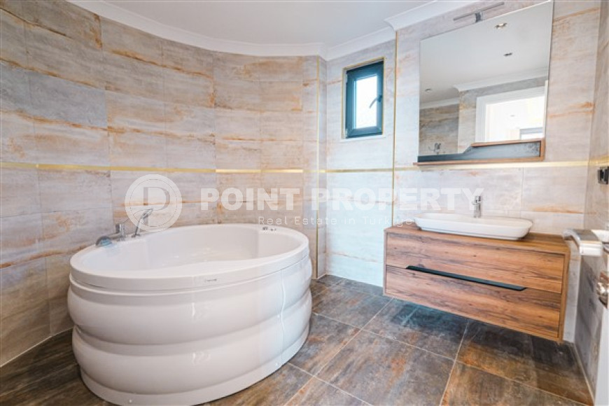 Современная дуплексная вилла 230 м2, центр Аланьи, район Тепе, с бассейном и системой охраны-id-3164-фото-16