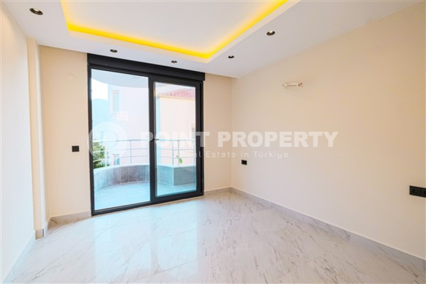 Современная дуплексная вилла 230 м2, центр Аланьи, район Тепе, с бассейном и системой охраны-id-3164-фото-18