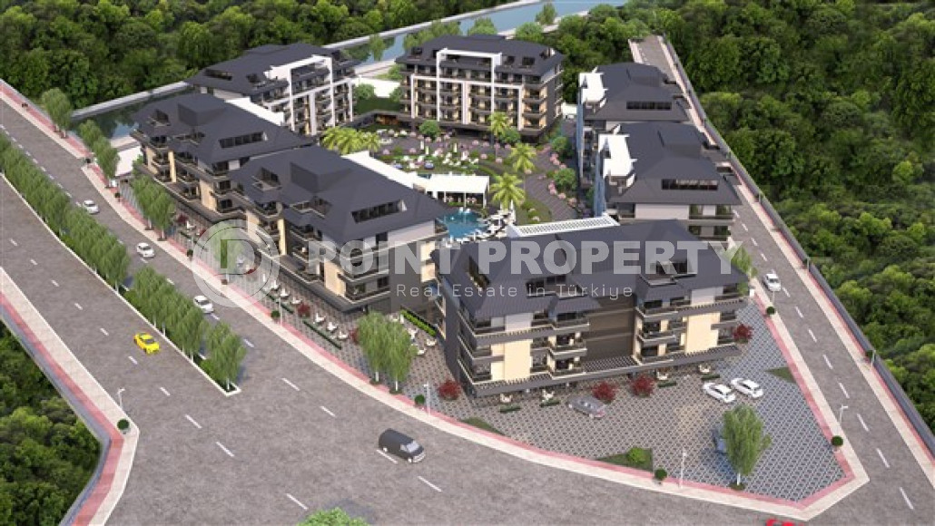 Продаются квартиры в строящемся малоэтажном комплексе, район Оба, Аланья-id-3172-фото-3