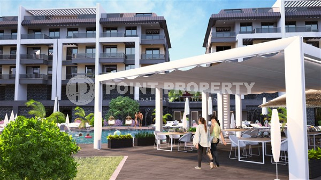 Продаются квартиры в строящемся малоэтажном комплексе, район Оба, Аланья-id-3172-фото-4