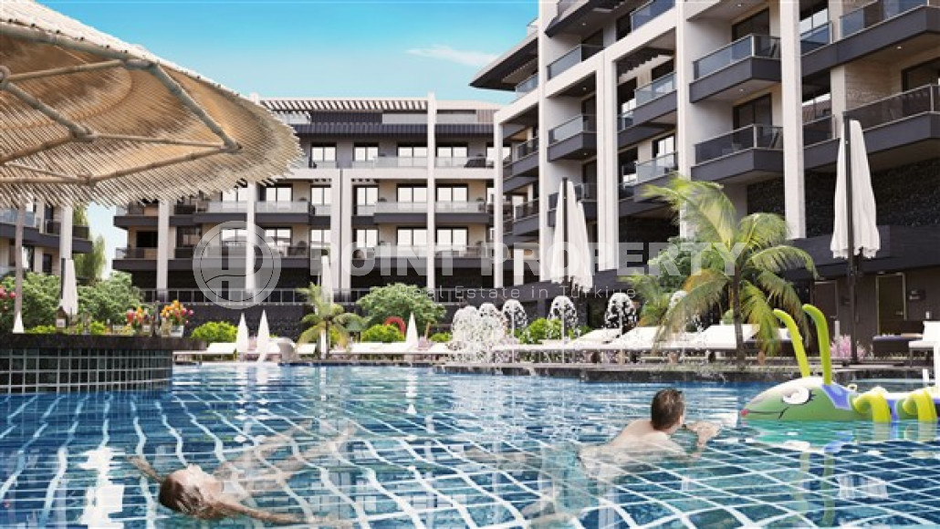 Продаются квартиры в строящемся малоэтажном комплексе, район Оба, Аланья-id-3172-фото-6