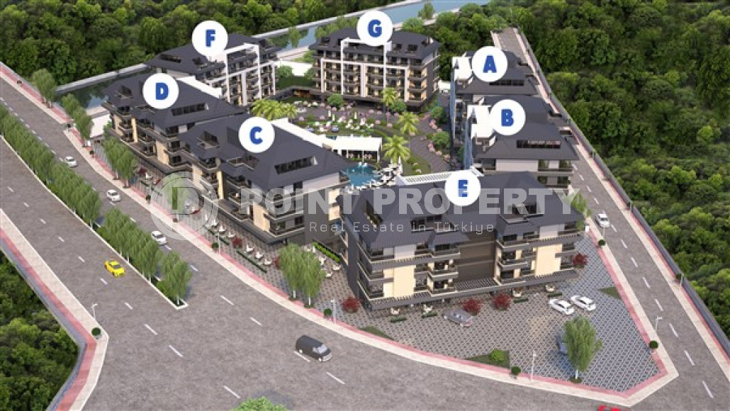 Продаются квартиры в строящемся малоэтажном комплексе, район Оба, Аланья-id-3172-фото-12