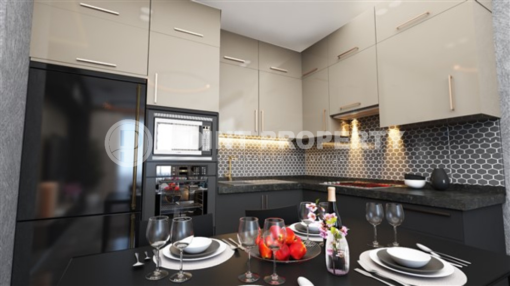 Продаются квартиры в строящемся малоэтажном комплексе, район Оба, Аланья-id-3172-фото-17