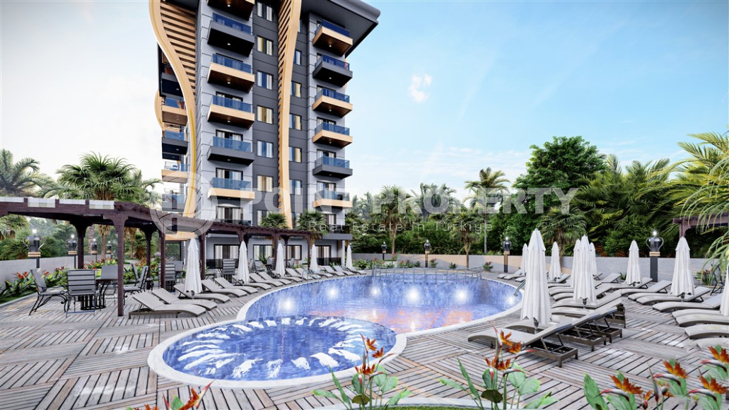 Инвестиционное предложение апартаментов в строящемся комплексе в Газипаша, 1+1 и пентхаусы 2+1 с отдельной кухней-id-1284-фото-1