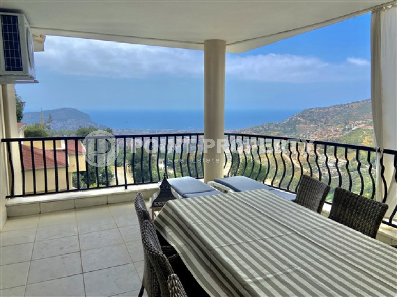 Большой видовой дуплекс 160 м² в доме на двух хозяев, Аланья, Бекташ-id-3180-фото-13