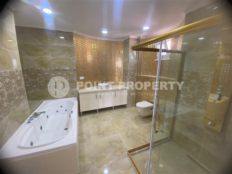 Трёхуровневая вилла 4+2 под гражданство, с панорамным видом на море и горы, Аланья, Тепе-id-3181-фото-3