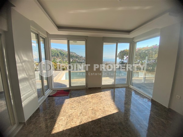 Трёхуровневая вилла 4+2 под гражданство, с панорамным видом на море и горы, Аланья, Тепе-id-3181-фото-18