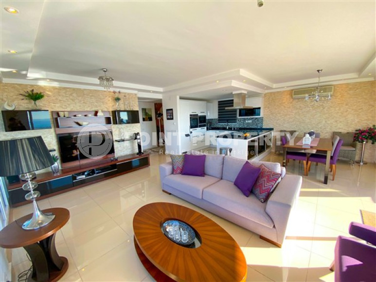 Панорамный дуплекс 4+1 в 350 метрах от моря, Конаклы, Аланья-id-3182-фото-5