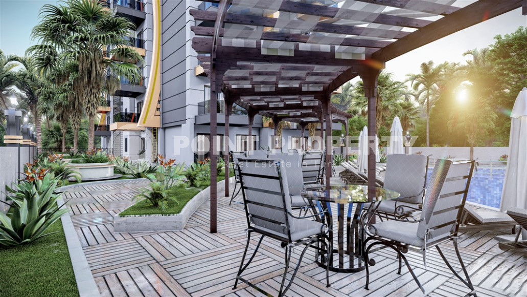 Инвестиционное предложение апартаментов в строящемся комплексе в Газипаша, 1+1 и пентхаусы 2+1 с отдельной кухней-id-1284-фото-8