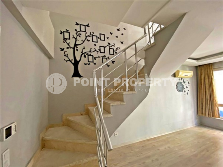 Компактный пентхаус с планировкой 1+1 в районе Джикджилли, Аланья, в пятиэтажном комплексе-id-3191-фото-10