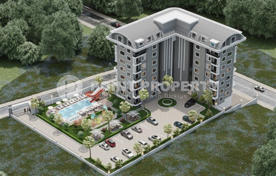 Apartments and duplexes of various layouts with an area of 43 - 175 m2, Payallar area, Alanya-id-3196-photo-15