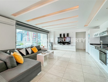 Светлая и уютная квартира 1+1 в жилом комплексе на второй береговой линии, Кестель, Аланья-id-3203-фото-5