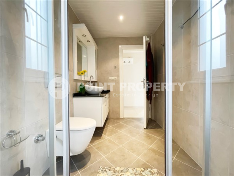 Large garden duplex 3+1 in a gated complex with a swimming pool, Cikcilli, Alanya-id-3204-photo-6