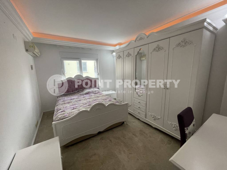 Прелестная трёхкомнатная квартира на 1 этаже комплекса городского типа, Джикджилли, Аланья-id-3205-фото-13