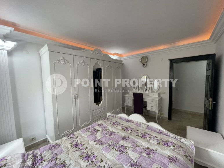 Прелестная трёхкомнатная квартира на 1 этаже комплекса городского типа, Джикджилли, Аланья-id-3205-фото-14