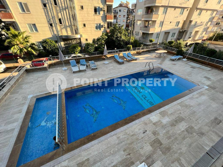 Прелестная трёхкомнатная квартира на 1 этаже комплекса городского типа, Джикджилли, Аланья-id-3205-фото-18